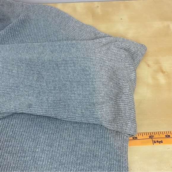 Michael Kors • Quarter Zip Grey Knit Sweater - Picture 9 of 10